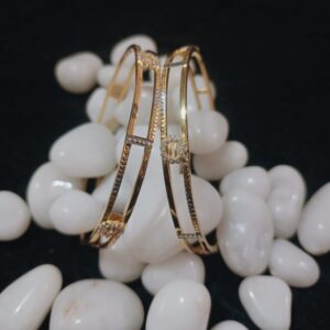 916 Gold Delicate Double Pipe Kadli Bangle