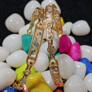916 Gold CNC Cut Bangle
