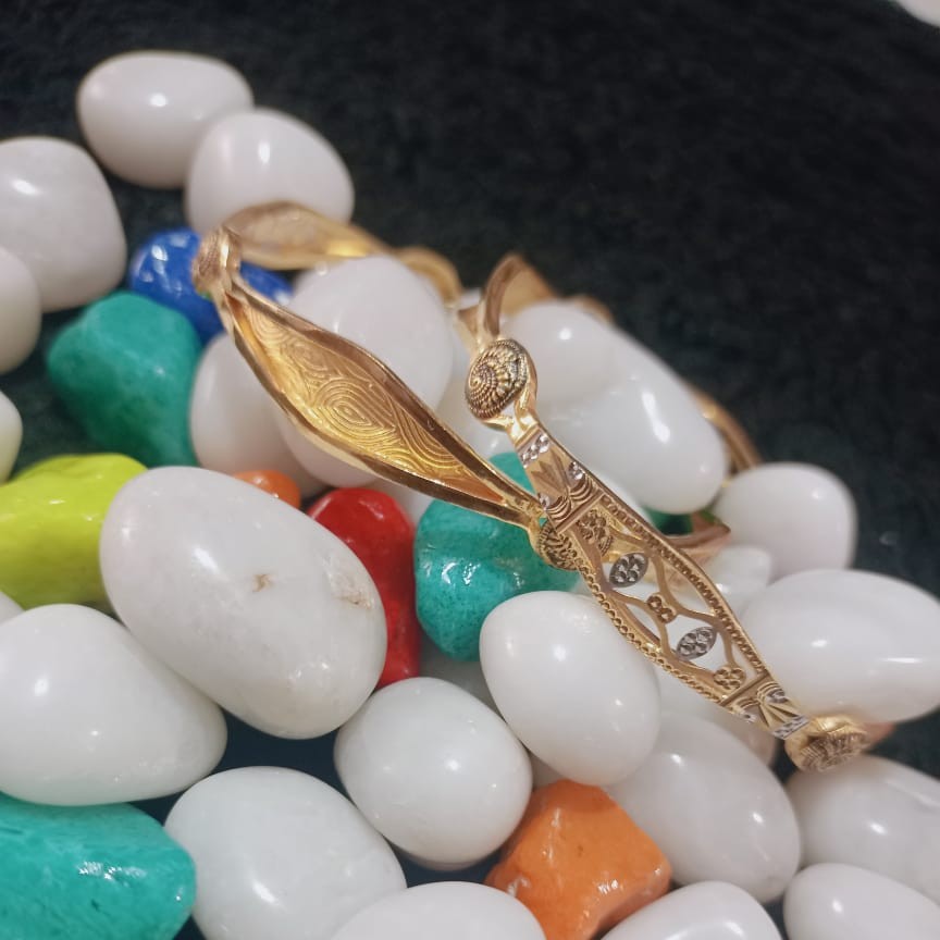 916 Gold Fancy Kadli Bangle