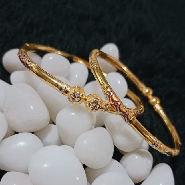 916 Gold Fancy Modhiya Copper Kadli