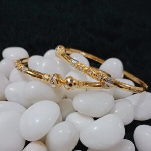 916 Gold Ball Pipe Kadli Bangle