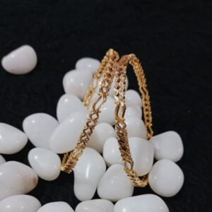 916 Gold Zigzag Design Kadli Bangle