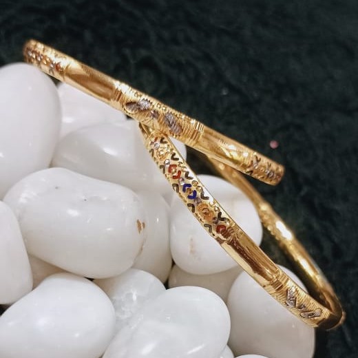 916 Gold Gorgeous Kadli Bangle