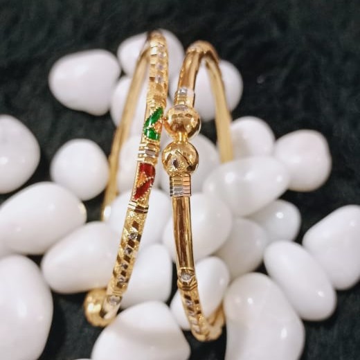 916 Gold Hallmarked Kadli Bangle