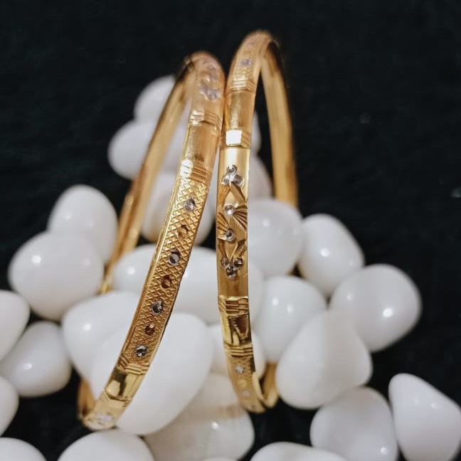 22K Gold Fancy Bangle