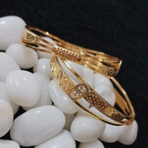 22K Gold Double Pipe Copper Kadli