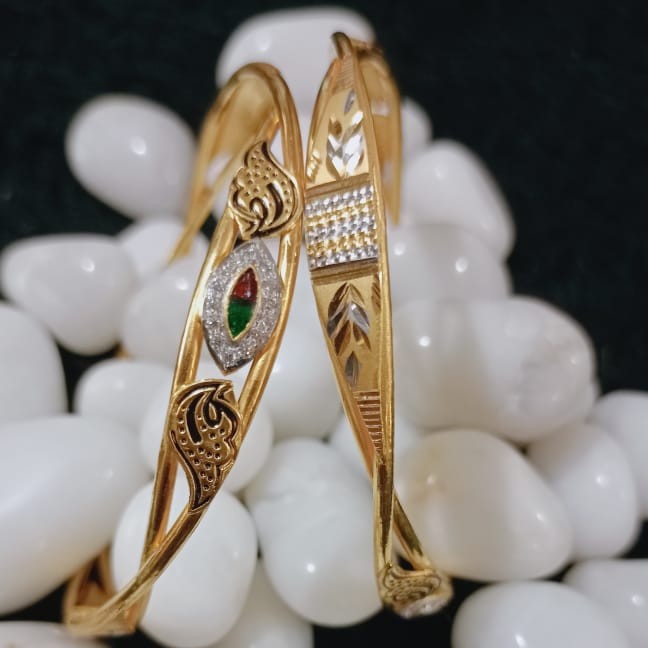 916 Gold Designer Kadli Bangle