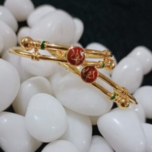 22K Gold Trishul Design Kadli