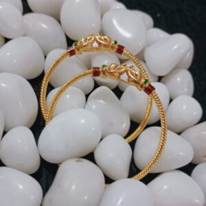 916 Gold Elephant Design Variya Kadli