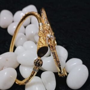 916 Gold Ball Pipe Copper Kadli Bangle
