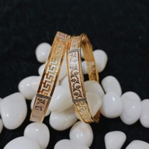 916 Gold Unique Copper Kadli Bangle