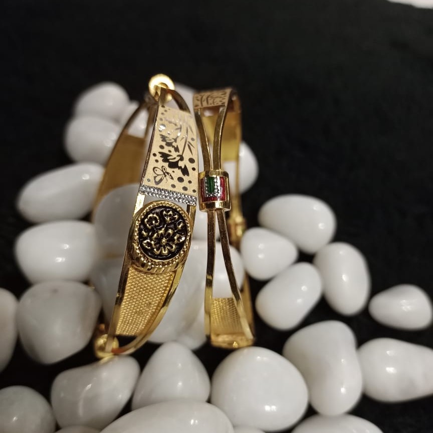 916 Gold Dazzling Copper Kadli Bangle