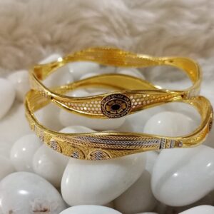 22KT Gold Trendy Wedding Copper Kadli Bangle SGB33