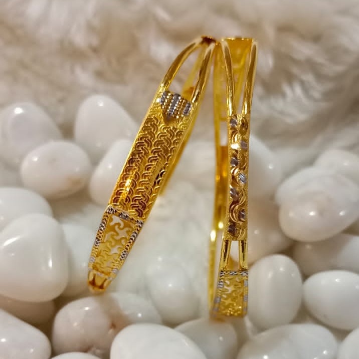 22KT Gold Trendy Daily Wear Copper Kadli Bangle SGB12