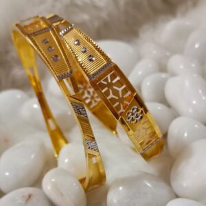 22KT Gold Designer Daily Wear Copper Kadli Bangle SGB10