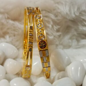 22KT Gold Fancy Wedding Copper Kadli Bangle SGB07