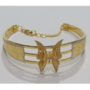 22kt gold butterfly design bracelet sg-b10