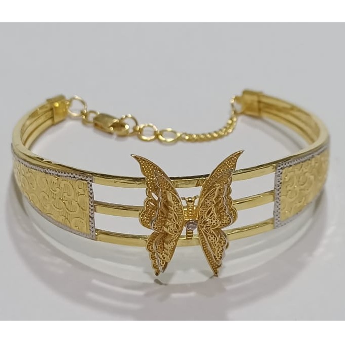 22kt gold butterfly design bracelet sg-b10