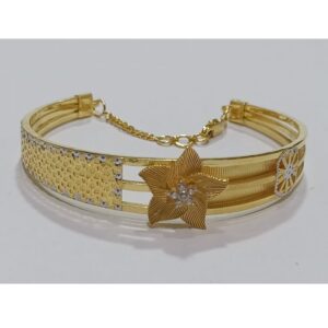 916 gold flower design bracelet sg-b03