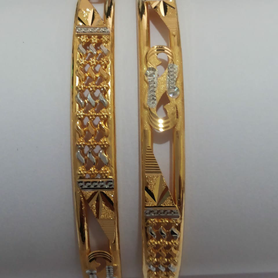 22ct Gold Rodium Bangle SG-77