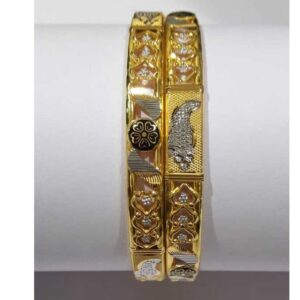 22KT Gold Flower Designer Fancy Copper Kadli
