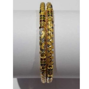 22KT Gold Antique Designer Copper Pipe Kadli