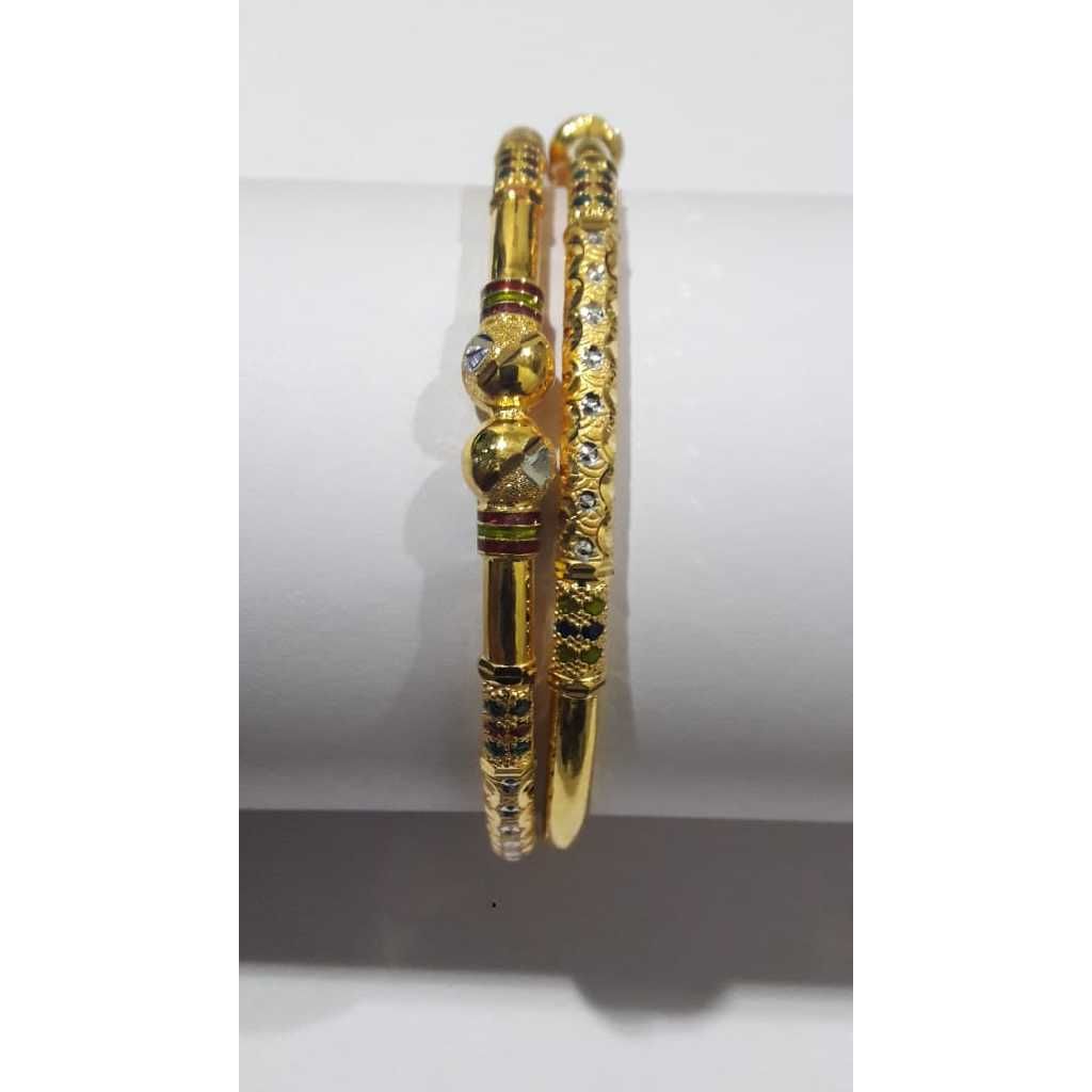 916 Gold Colored Stone Copper Kadli