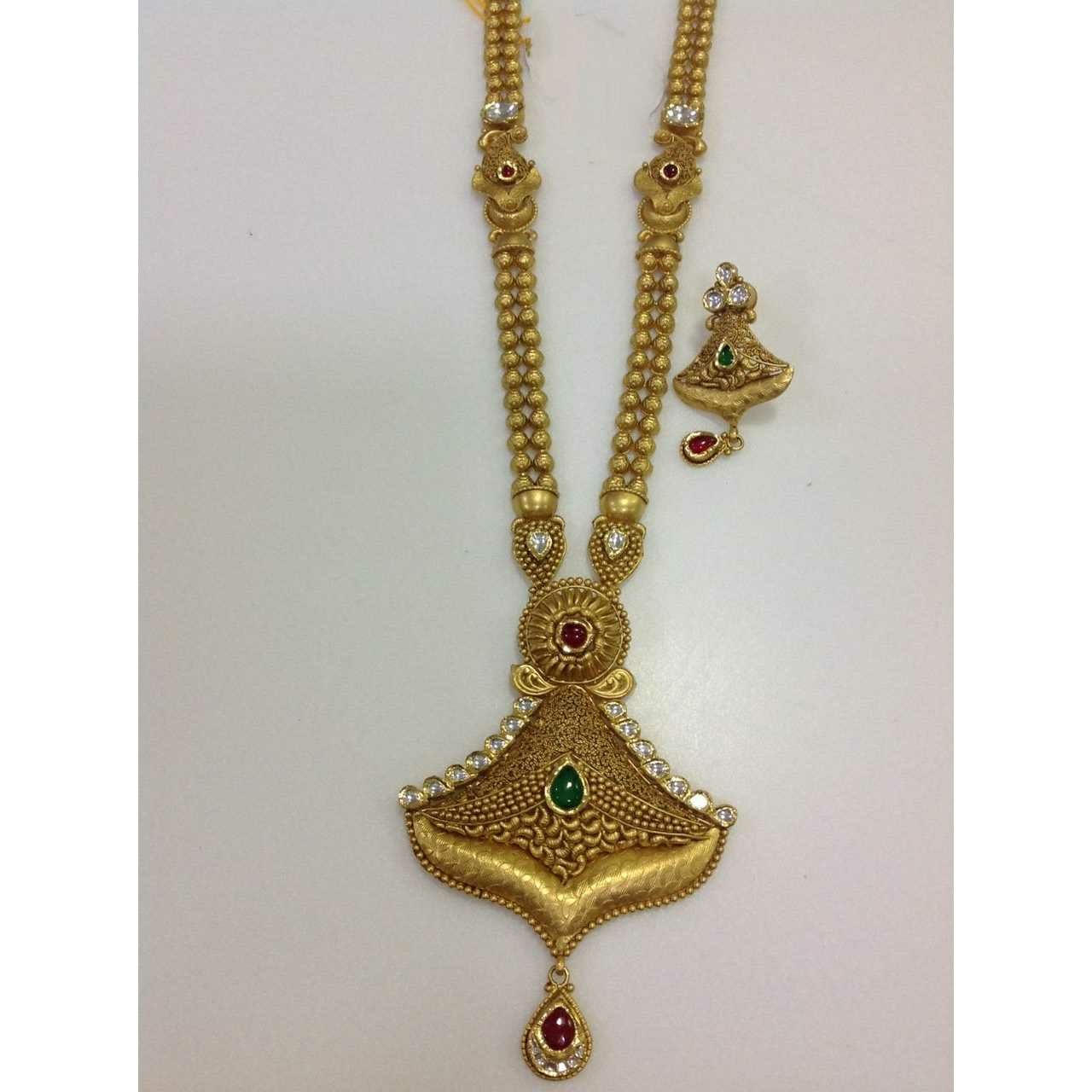 916 Gold Ladies Antique Wedding Necklace set