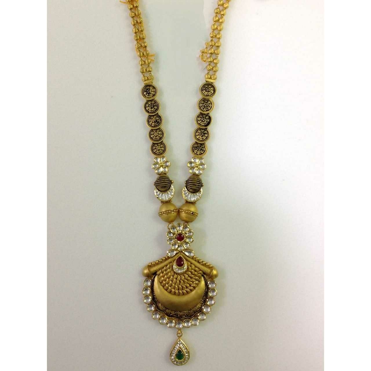 Gold Ladies Jadtar Antique Necklace