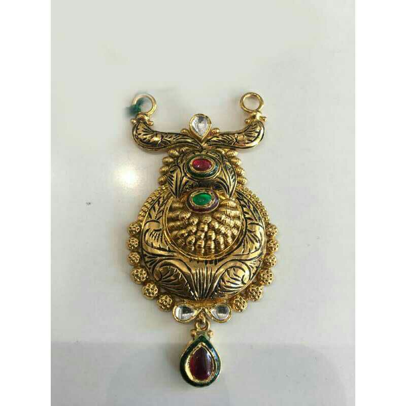 22KT Gold Ladies Jadtar Mangalsutra Pendant