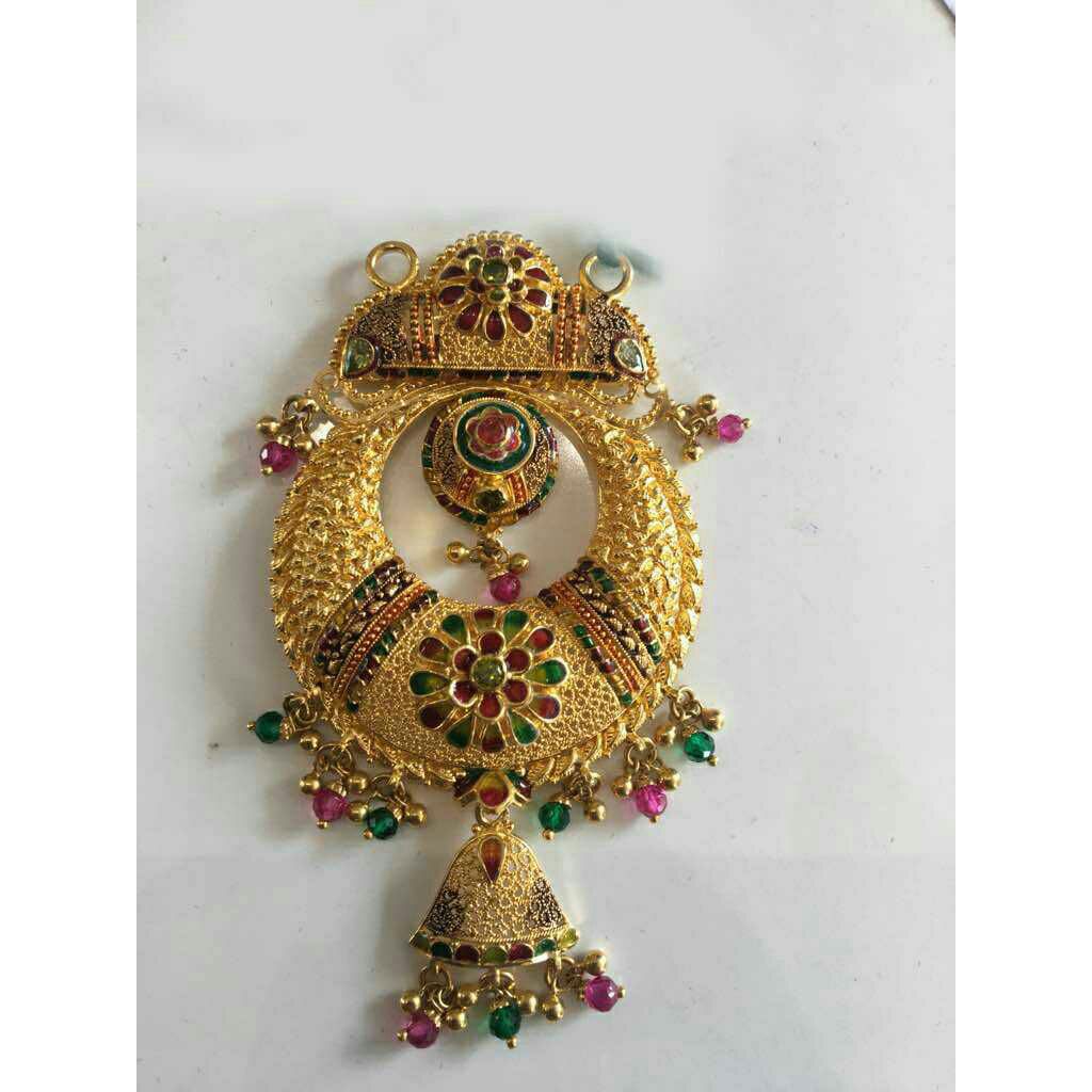 22KT Gold Ladies Jadtar Antique Mangalsutra Pendant