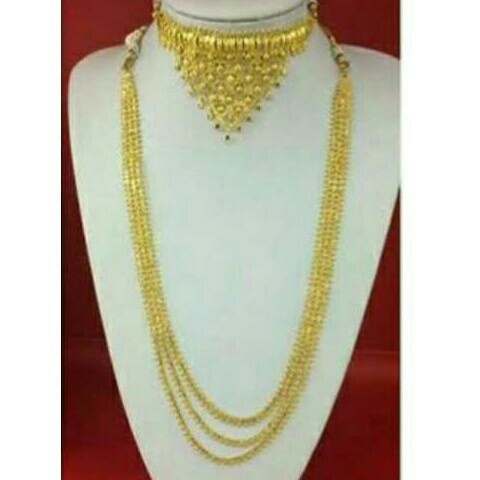 22KT Gold Rajwadi Necklace