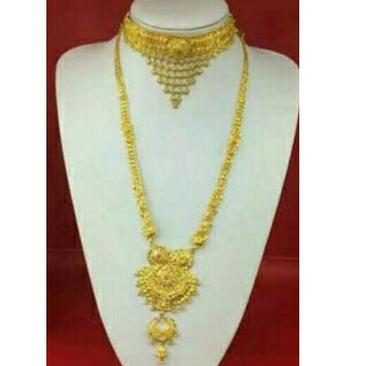 22KT Gold Rajwadi Necklace