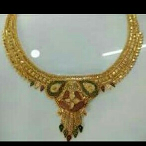 22KT Gold Rajwadi Necklace