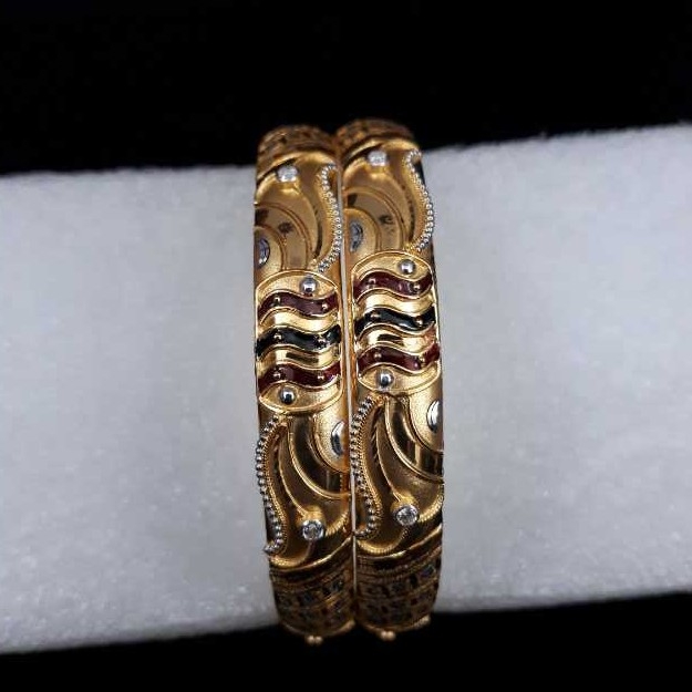 22KT Yellow Gold Handmade Ladies Ethical Bangles