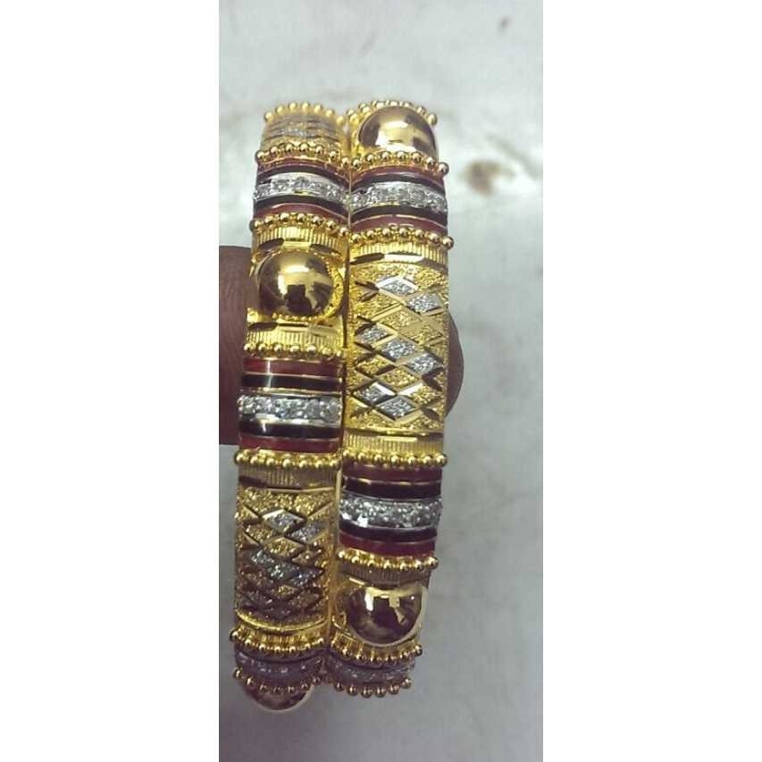 22KT Gold Fancy Bangle