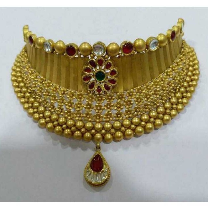 22K / 916 Gold Ladies Jadtar Antique Necklace