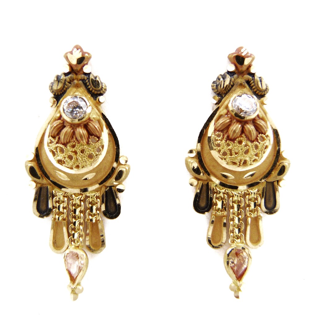 22K Gold Fancy Earring