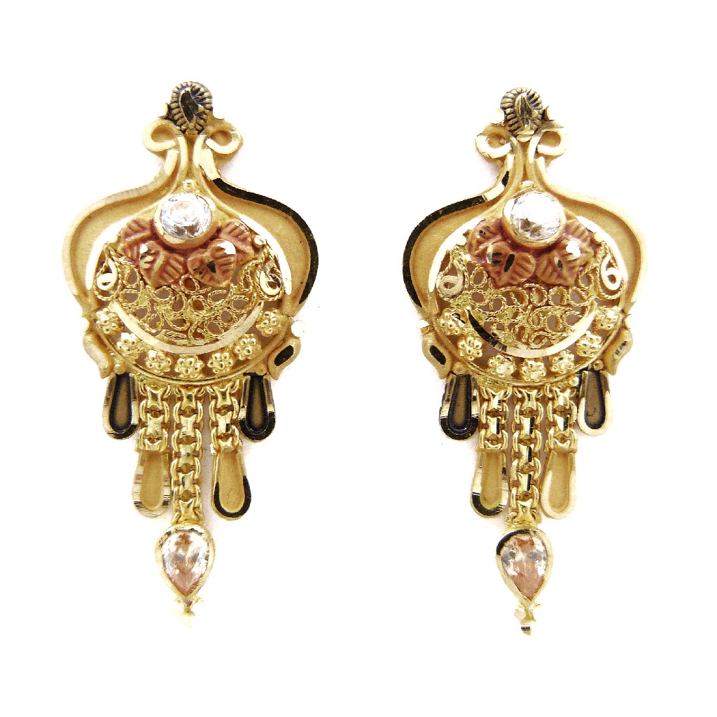 22K Gold Fancy Earring