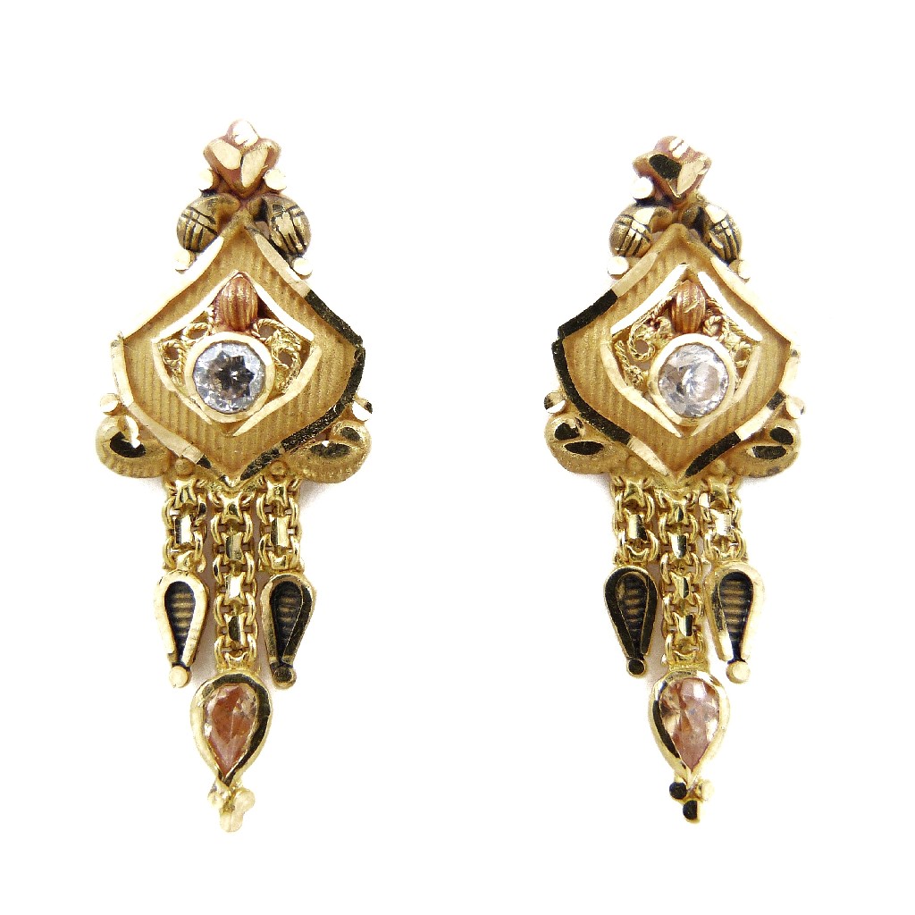 22K Gold Fancy Earring