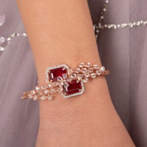 stone leaves bracelet