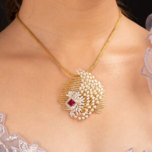 peacock Father pendent chain