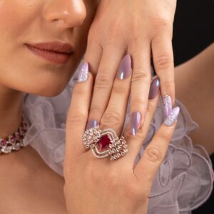 stone peacock Ring