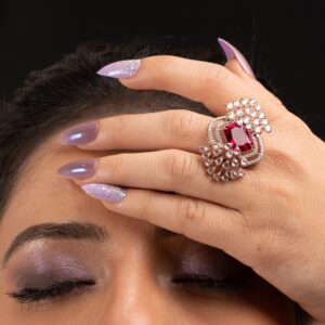 stone peacock Ring