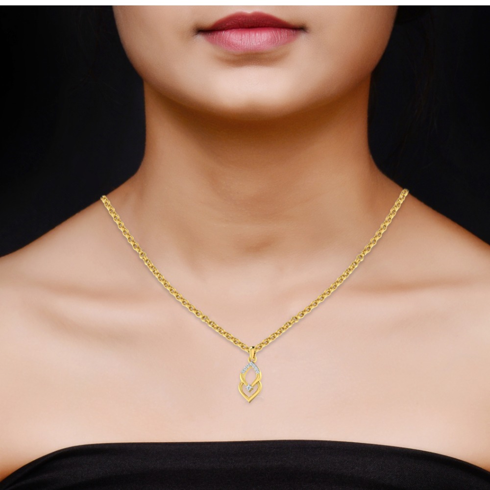 marquise leaf pendent - Image 2
