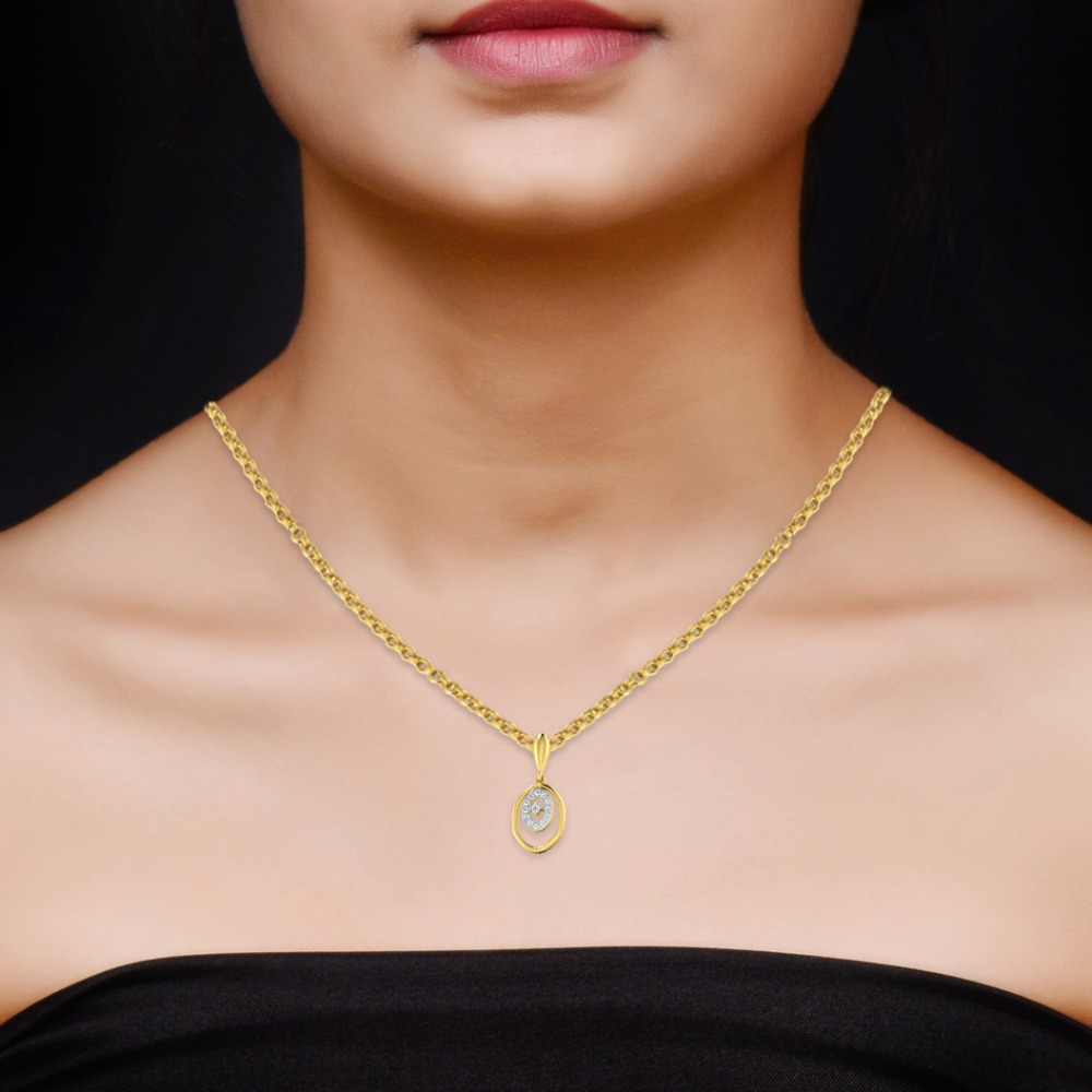gold diamond pendent - Image 2