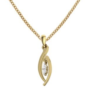 single diamond pendent