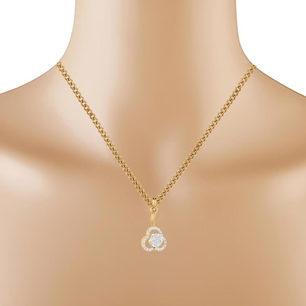flower diamond pendent - Image 2