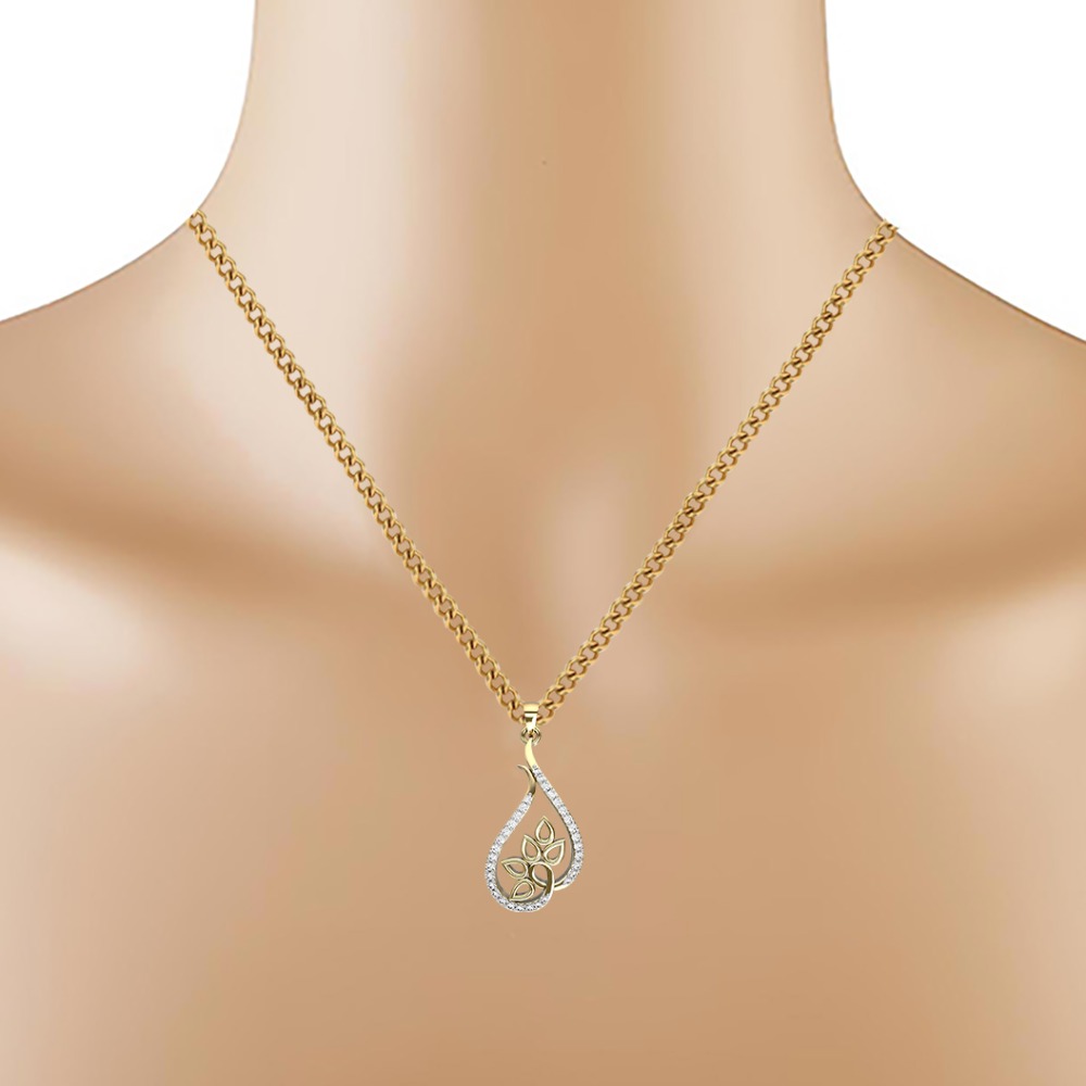 diamond gold pendent - Image 2