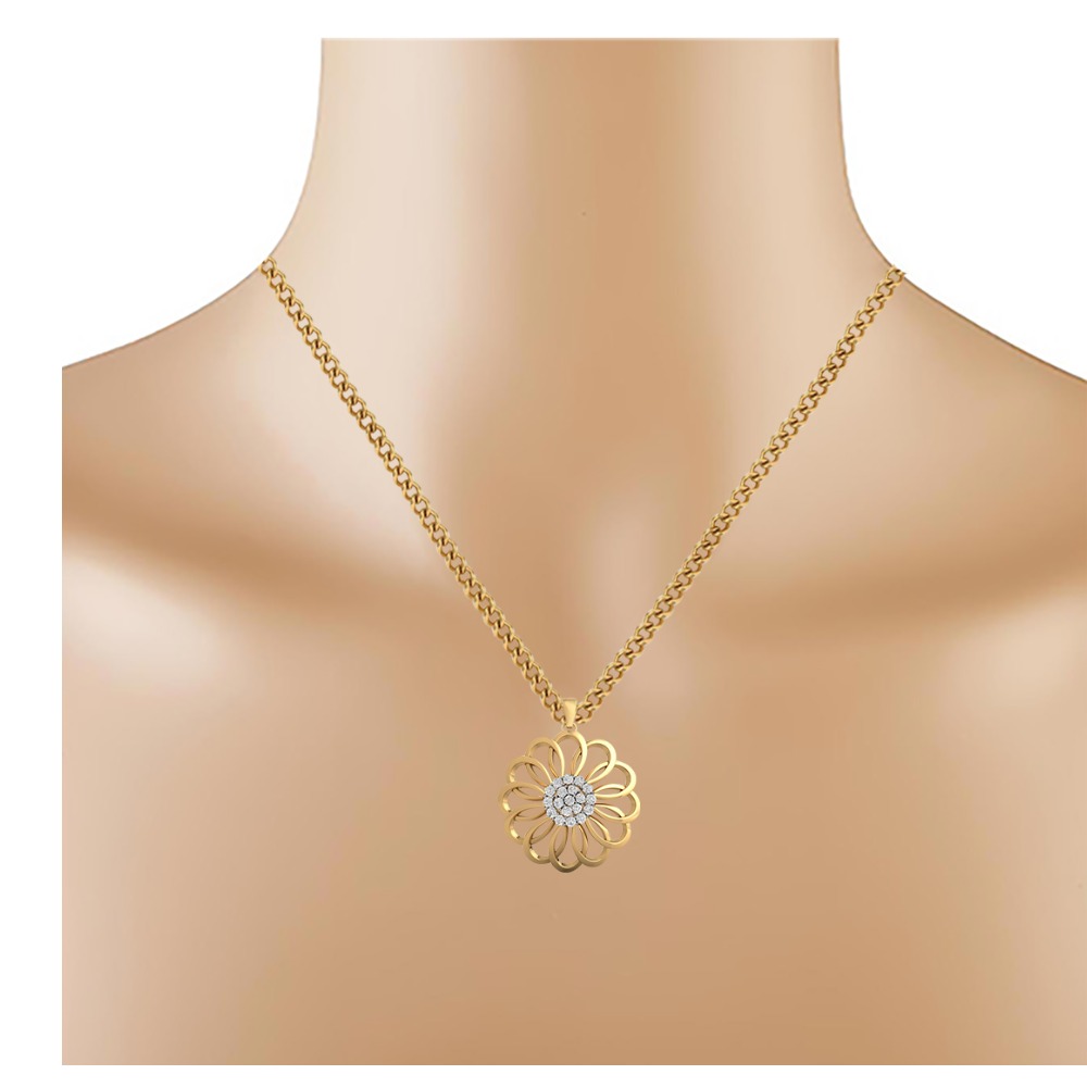 circular diamond pendant - Image 2